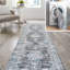 Tapis gris foncé / bleu Elloise Bohemian-92296672