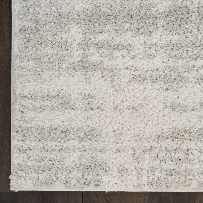 Wrought Studio™ Martharee Ivory Grey Modern Indoor Rug, Rectangle 7'10" x 9'10"