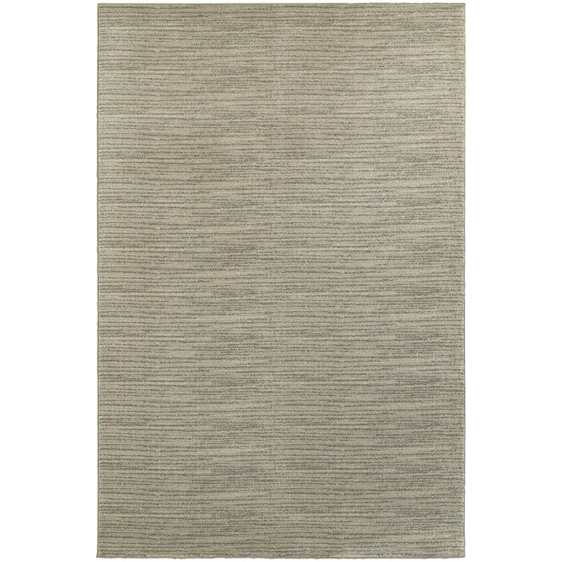 Tapis beige / ivoire tissé à la machine Yadira, Rectangle 12 pi x 15 pi