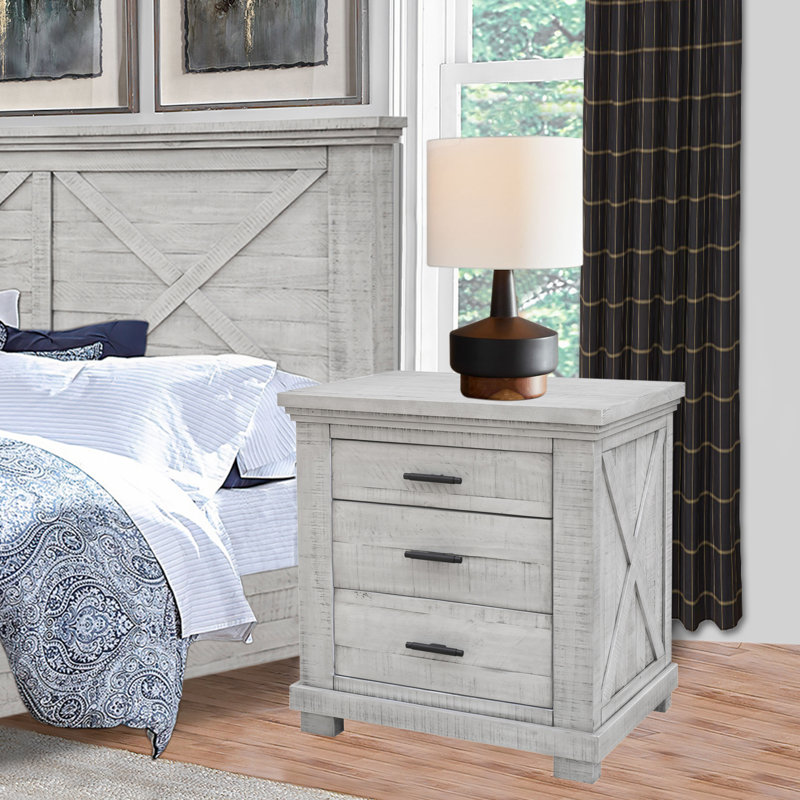 Drennan 3 Drawer Nightstand