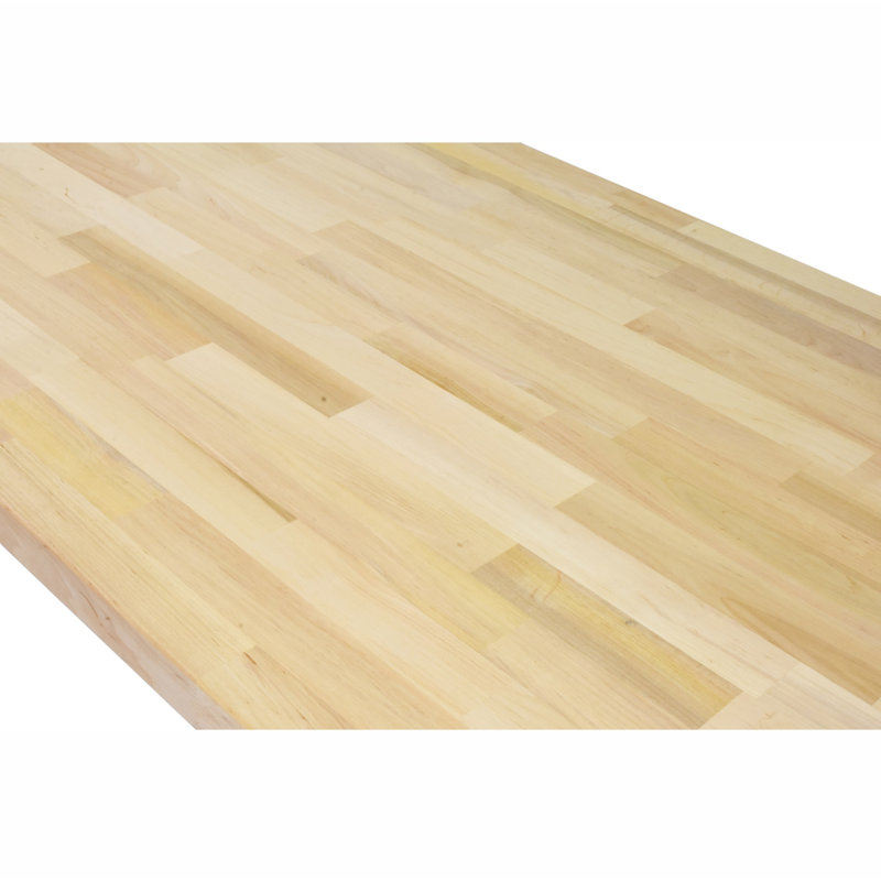 Alder Butcher Block Top Workbench, 50" H x 25" W x 1.5" D