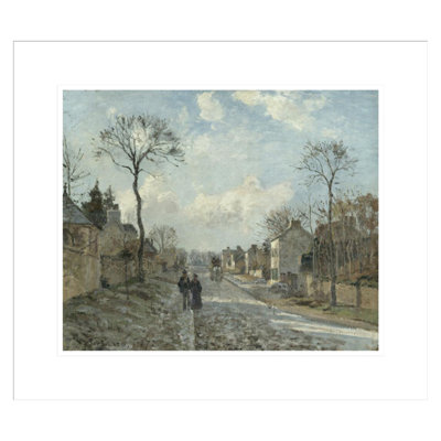 La route de Louveciennes by Camille Pissarro -Framed Giclee Print