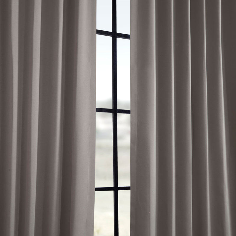 Destinie Room Darkening Curtains for Bedroom & Living Room Curtains For Large Window Single Panel Drapes, 50" W x 96" L, Sky