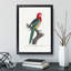 A Eastern Rosella Parrot by F. Levaillant - Framed Print-55457244-55457255
