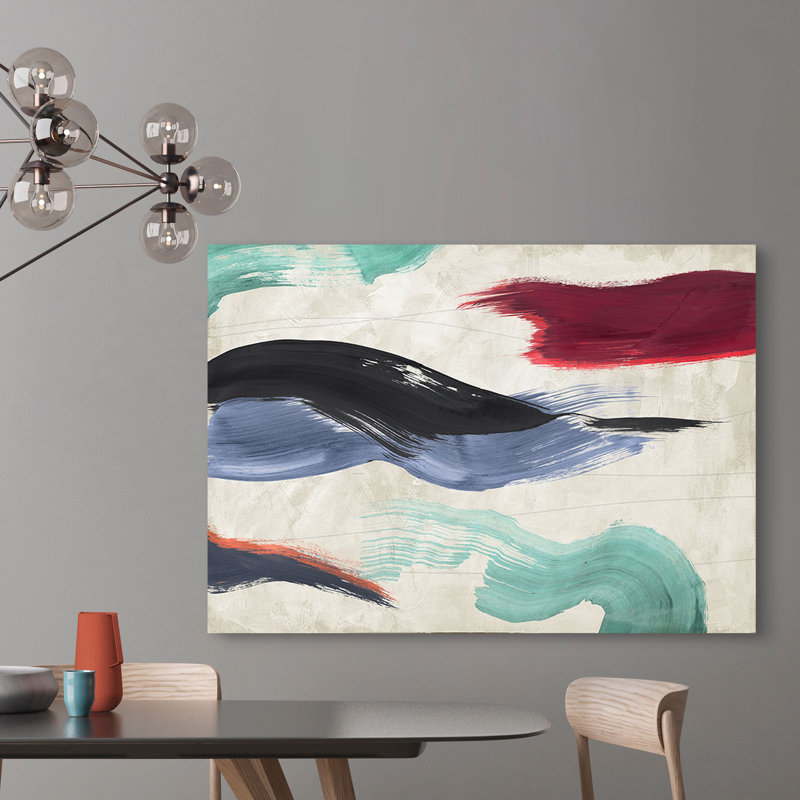 Waves Of Colours by Haru Ikeda - Wrapped Canvas Art Prints, 50cm H x 70cm W x 4cm D