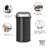 Brabantia Touch Top Trash Can, 16 Gallon