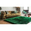 Plush Deep Pile Shaggy Emerald Rug-38291972
