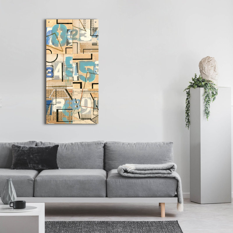 «Numbers II» par Nikki Galapon, art mural en verre acrylique, H 48 po x l 24 po