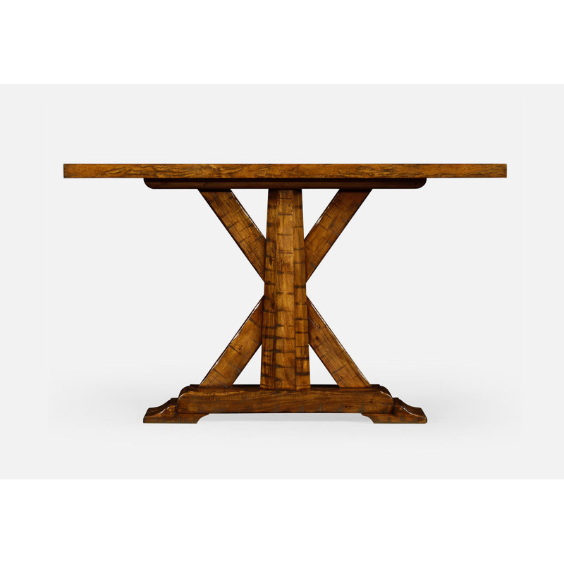 Casually Country 64'' W Solid Wood Console Table, Walnut
