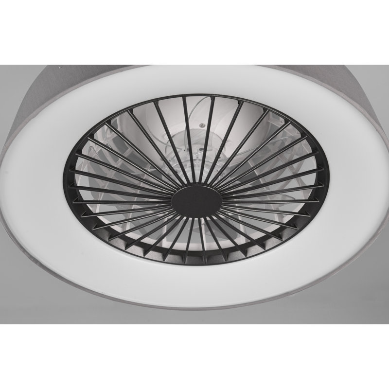 Abbie-Lea 47cm Ceiling Fan with LED Lights, Grey