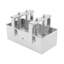 Outil manuel de pressage de viande de charcuterie Capacité de 6,6 lb en acier inoxydable Outil de pressage de tofu pour viande de bœuf avec bacon filtrant