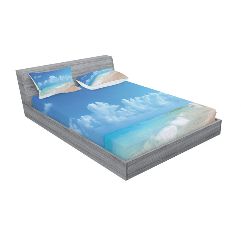 Microfiber Sheet Set, Queen Sheet Set with Fitted Sheet