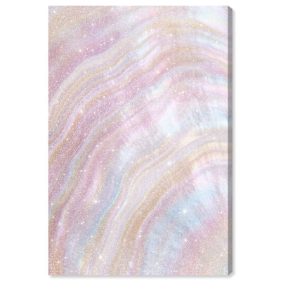 Blush Seashell Canvas Nautical & Beach Print by Oliver Gal, Black Frame, 10 x 15