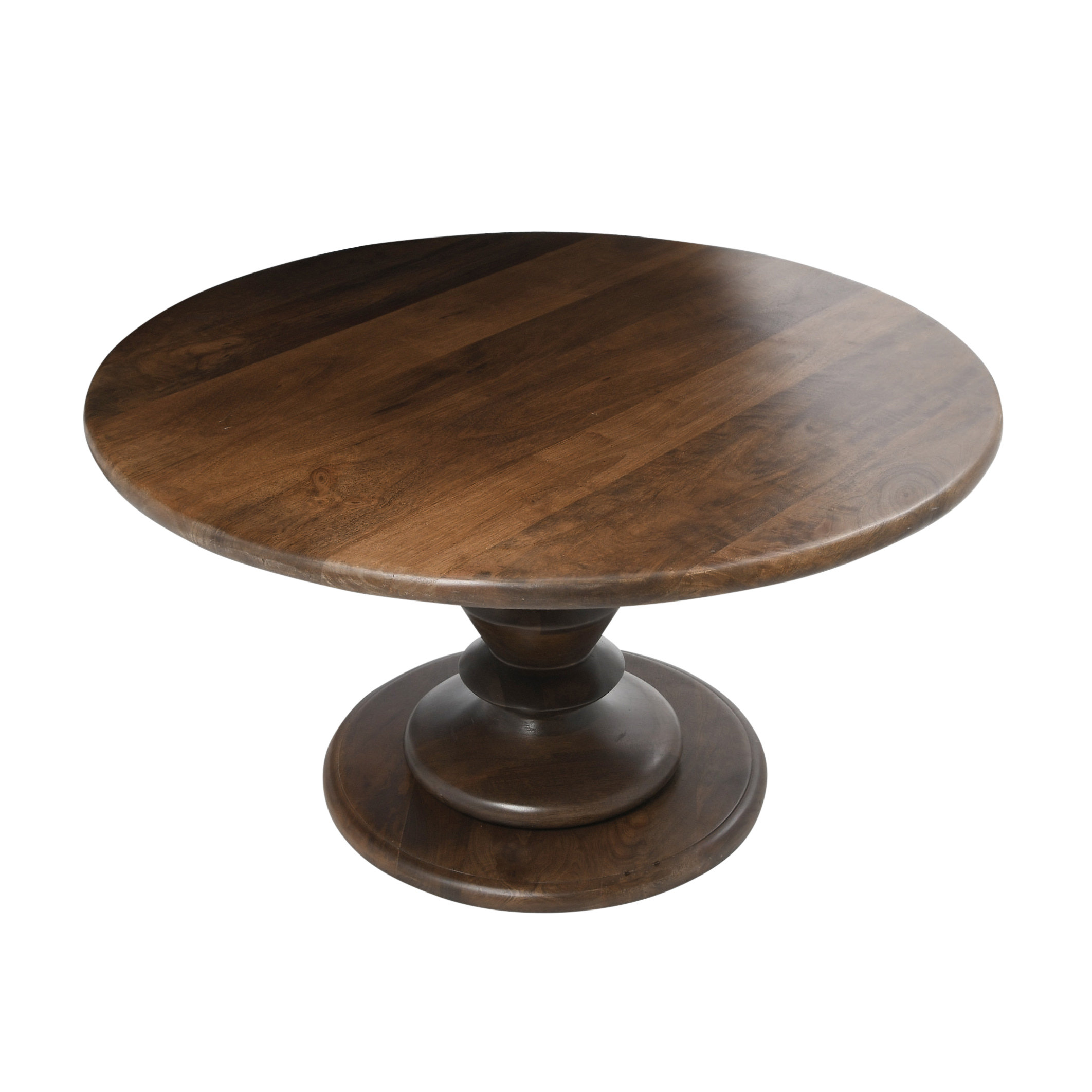 Pedestal coffee on sale table wood