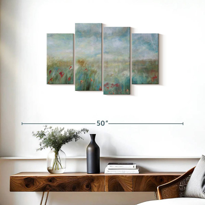 Abstrait de jardin sauvage Avery, H 22 po x l 36 po