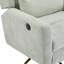 Fauteuil inclinable électrique Boucle - pivotant à 360 °, base 5 étoiles dorée, inclinable à 90-165 °-982907008