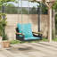 Banc pivotant en poly avec rotin 24,8 po x 24,4 po x 15,7 po Ebern Designs-297929161