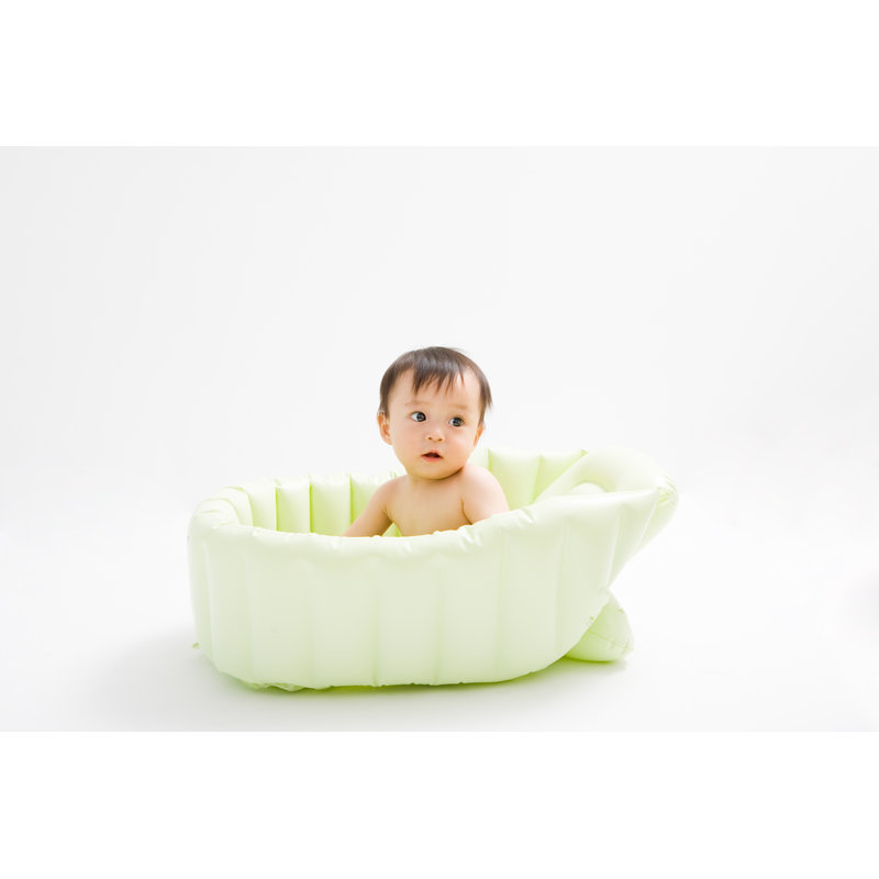 Baby In Bath - Wrapped Canvas Print, 20cm H x 30 cm W x 3.8cm D