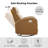 Siru 30.3'' Faux Leather Swivel Reclier Chair-746688604