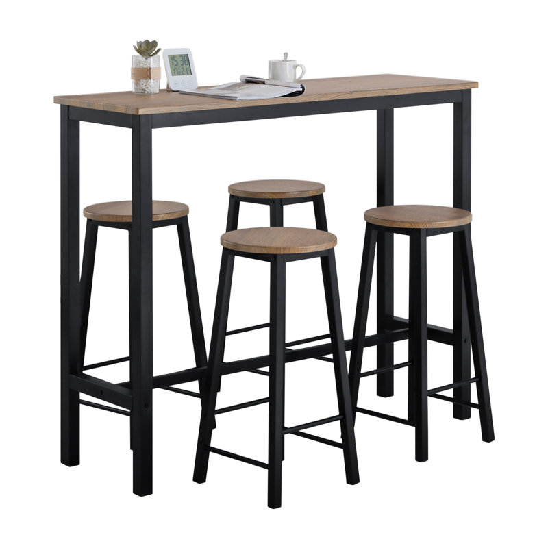 Caelab 120cm Bar Set, Black/Brown