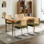 2 chaises de salle à manger de style moderne Mid-Century, velours olive, dossier, base en acier inoxydable, pour une durabilité accrue-482362775