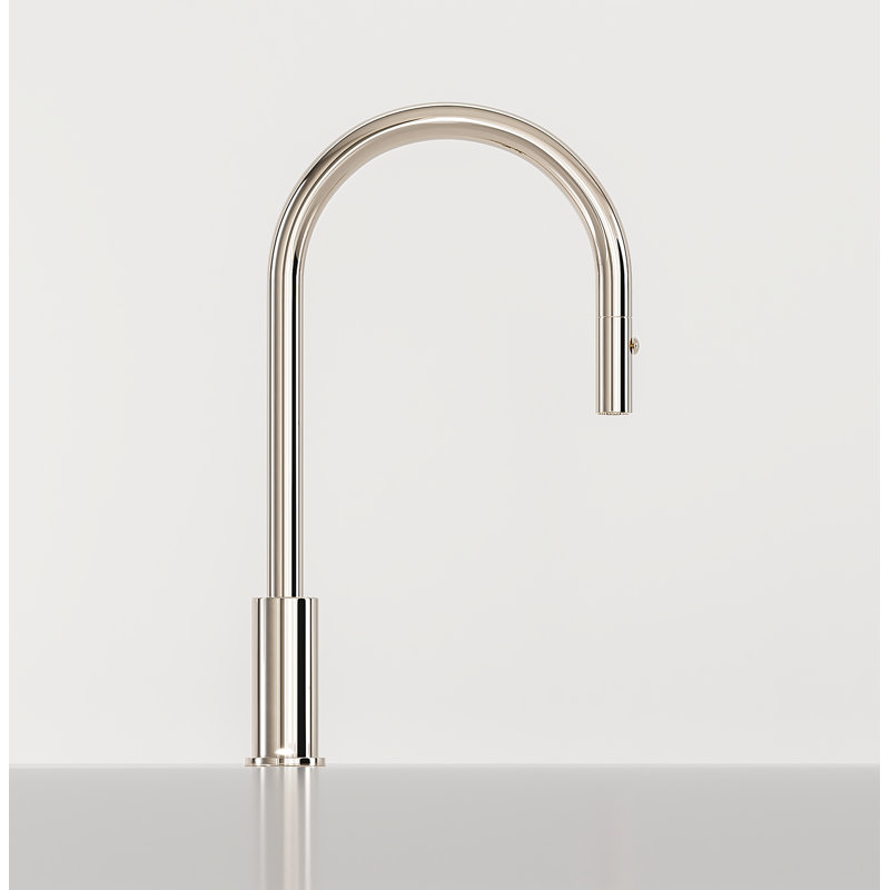 Pirellone Pull-Down Single Handle Kitchen Faucet, Polished Nickel