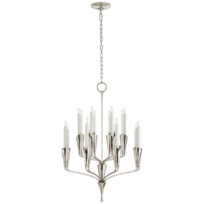 Chapman & Myers Aiden Small Chandelier, Polished Nickel