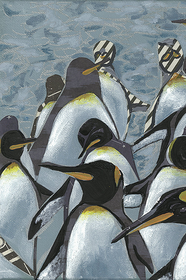 Rosalind Wheeler Colony Of Penguins I by Jennifer Rutledge - Wrapped ...