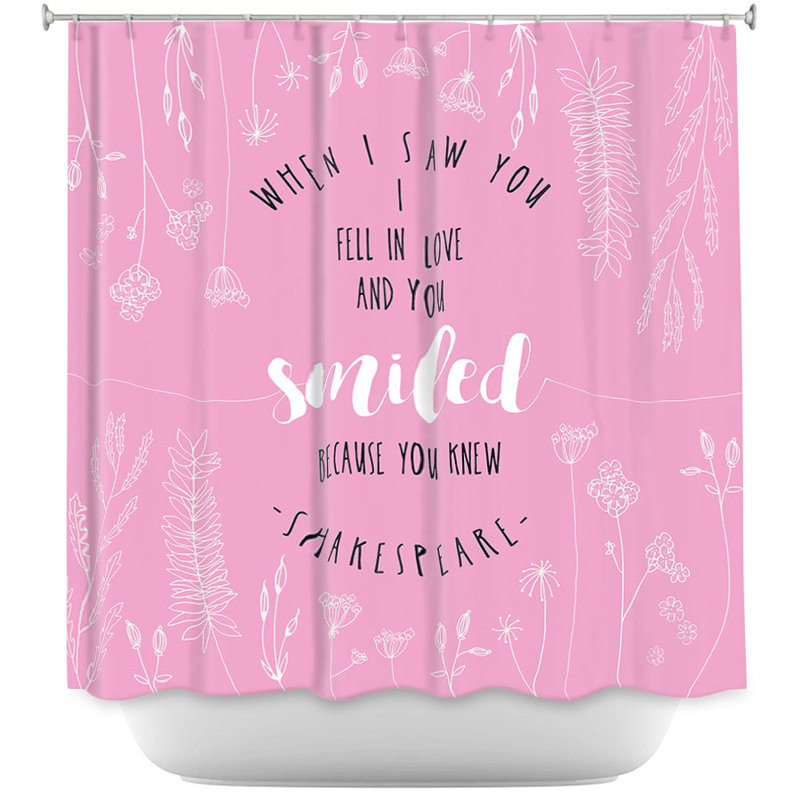Rideau de douche simple quand j’ai vu le coup, Rose