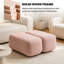 Repose-pieds moderne en tissu rose