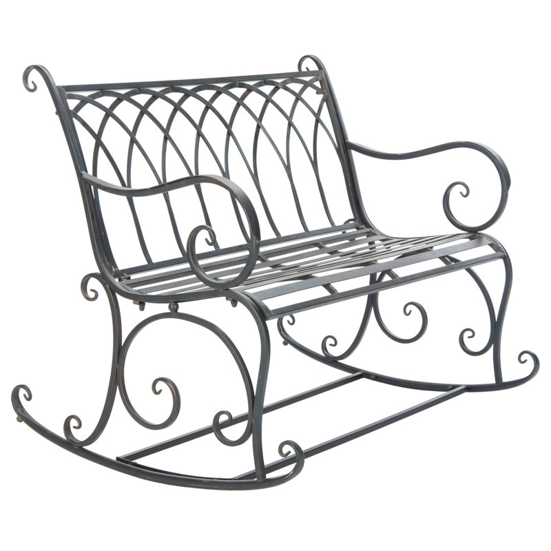 Banc de jardin en fer Baptista, Rouille noire