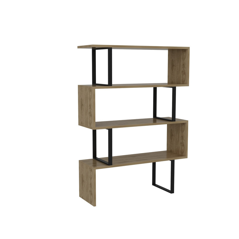 Malveaux Bookcase, Black/Oak