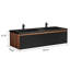 Base de meuble-lavabo double 58,74 po seulement