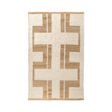 Kavala Geometric Shapes Area Rug in Ivory