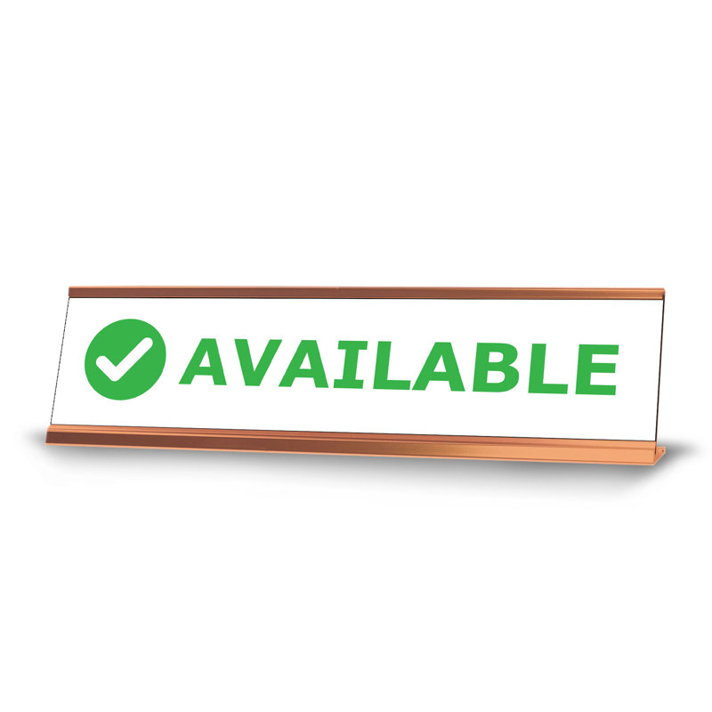 Available Desk Sign