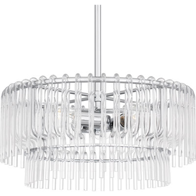 Dantwan 3-Light Polished Chrome Pendant Light