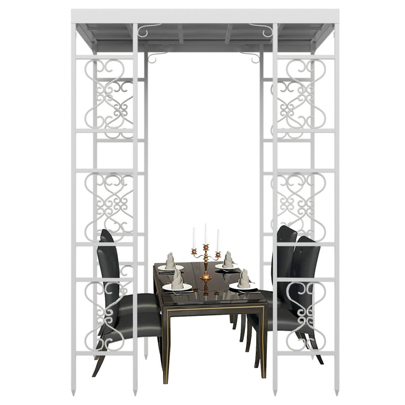 Euphemia 1.8m x 1.8m Metal BBQ Gazebo