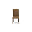 L'ensemble de table de salle à manger 5 pièces pour 4 personnes comprend une table de cuisine carrée et 4 chaises de salle à manger Parson en tissu brun, acajou-1111903903-1111903902-1111947599