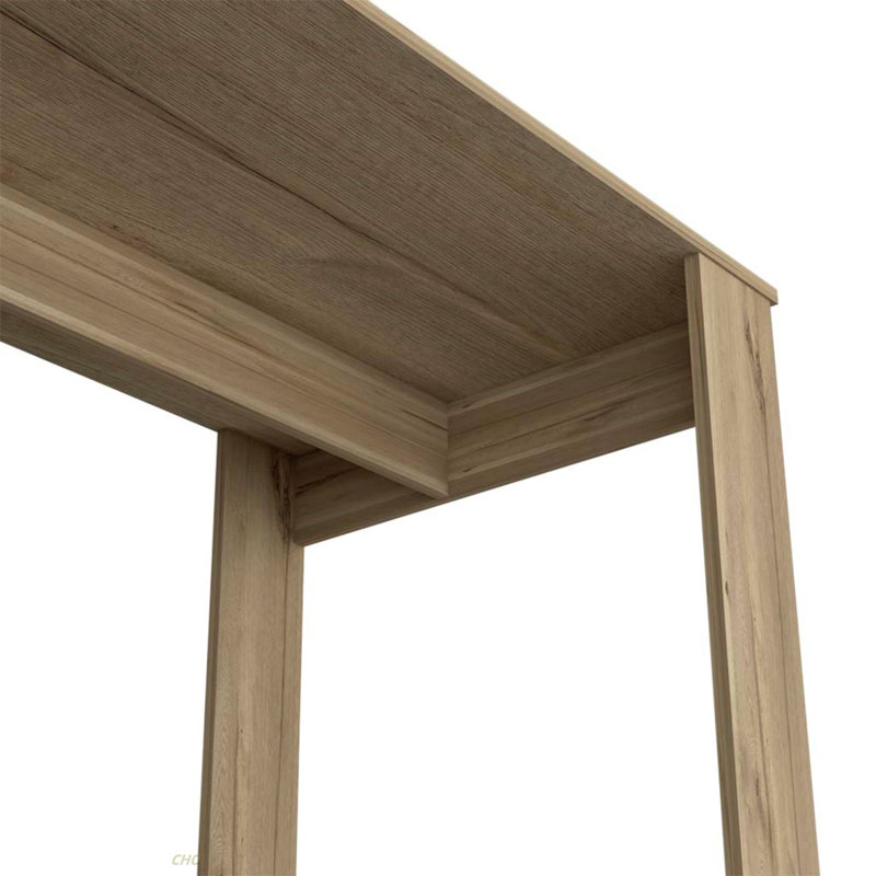 Computer Desk Albion With Ample Worksurface And Legs, Light Oak