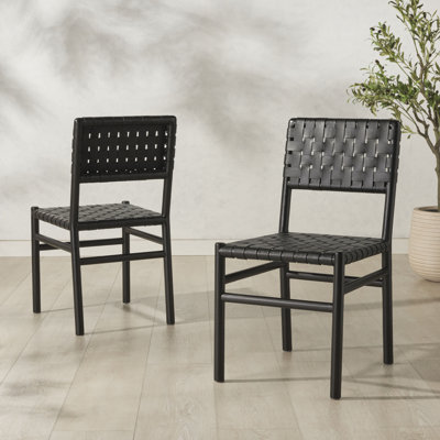 Chaise en cuir Jeremiah