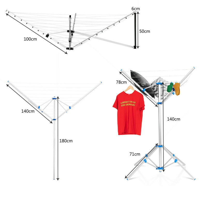 Aluminum Foldable Gullwing Drying Rack
