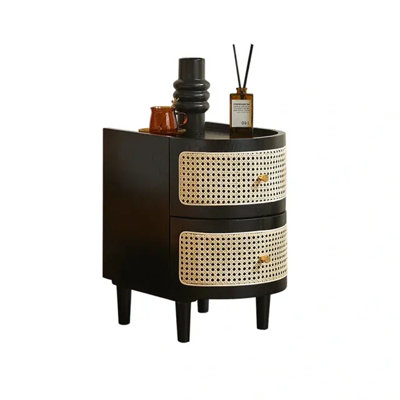 35cm W Solid Wood Bedside Table