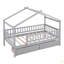 Lit simple en bois avec deux tiroirs-2135624943