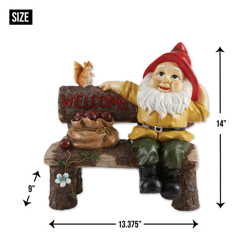 Signe de bienvenue jardin gnome