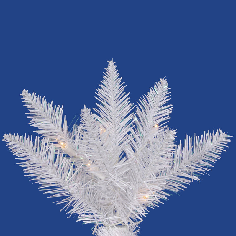 Couronne artificielle épinette blanche Sparkle, H 72 po x l 72 po x P 5 po, Lumières transparentes/blanches