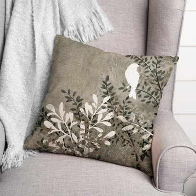 Floral Outdoor Reversible Throw Pillow