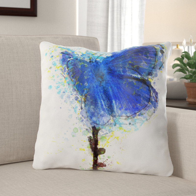 Coussin décoratif Dietrick, Microsuède, Intérieur