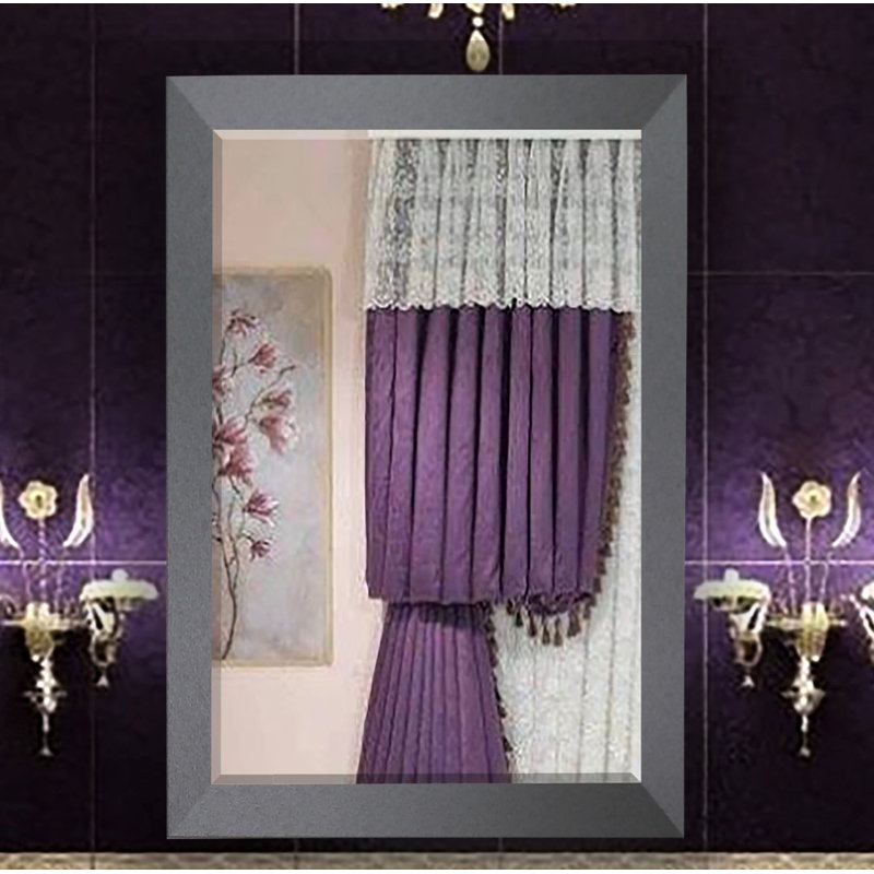 Versal Wood Flat Mirror, 37.5" H x 33.5" W