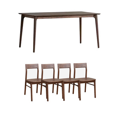 Modern simple solid wood table set