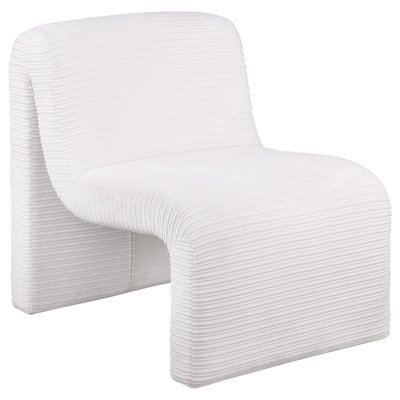 Portuondo Upholstered Curved Armless Accent Chair 